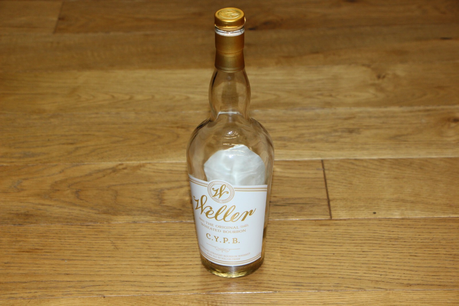 Rare Limited Edition Weller CYPB Wheated Bourbon empty bottle Weller White Label