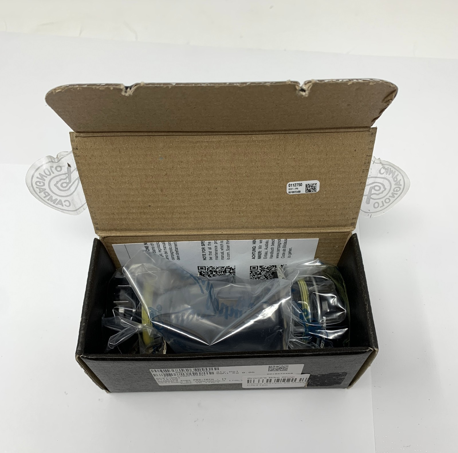 Campagnolo Bottom Bracket Outboard Cups Pro-Tech Italian - New
