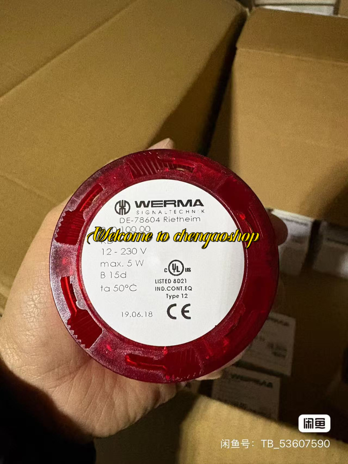 ✅🔥1PC NEW 840 100 00 alarm lamp housing #L1524T LZ