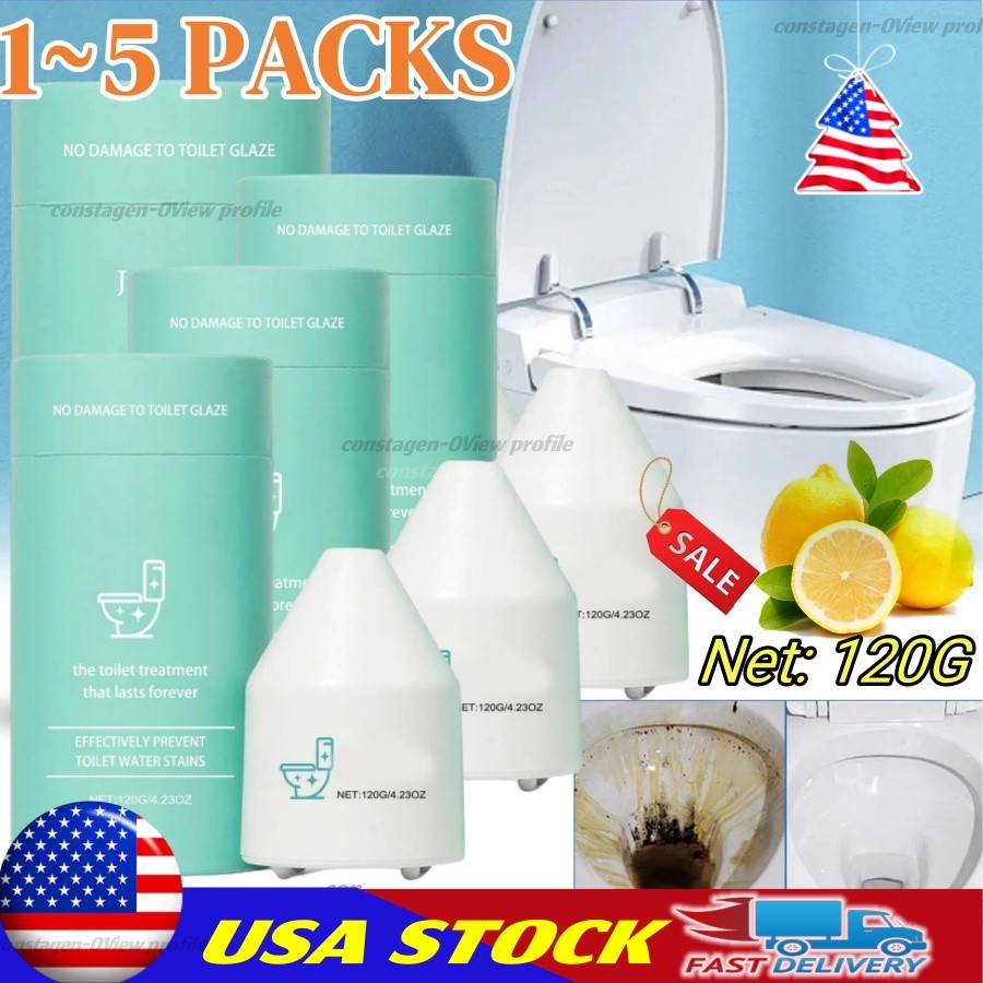 1~5Packs Crazy Clean Pro Toilet Bowl Cleaner, Crazy Clean Toilet Cleaner 120g US