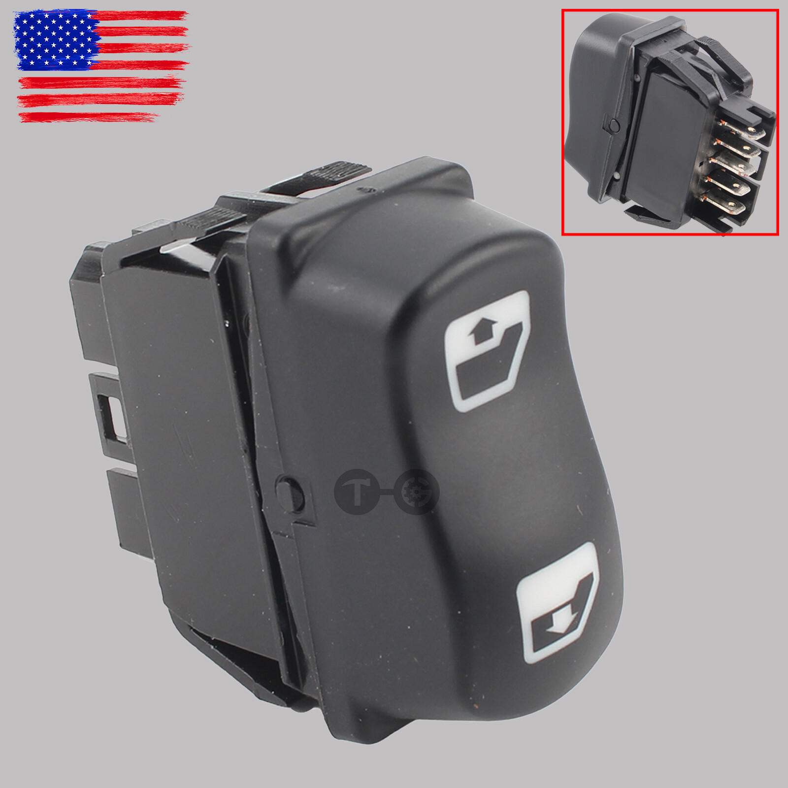 16-09209 Fit for Peterbilt 365 367 384 386 387 Window Lift Switch Driver Side US