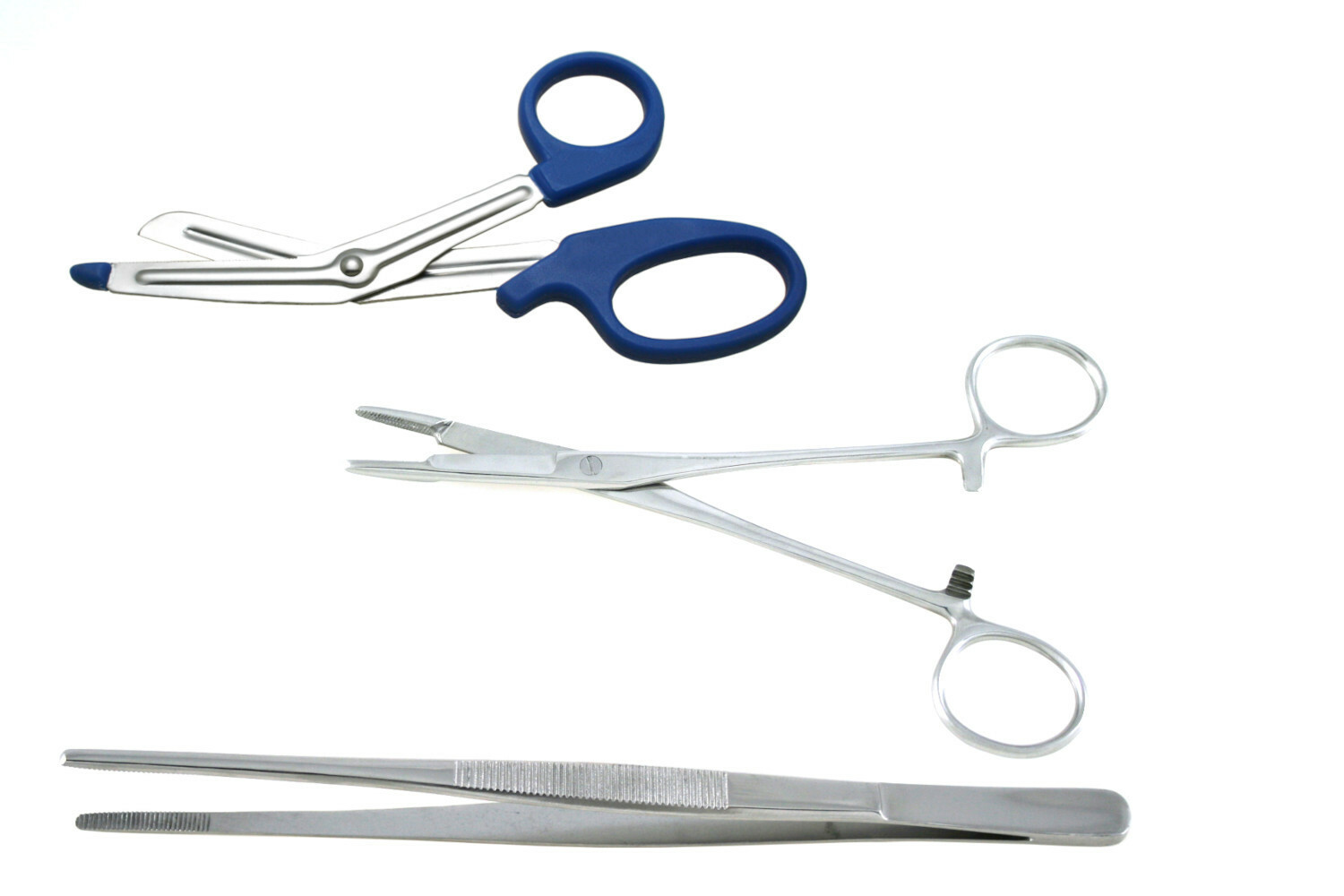 Set of 3 Utility Tools Shears Grasping Pliers Long Tong Pickup Forceps