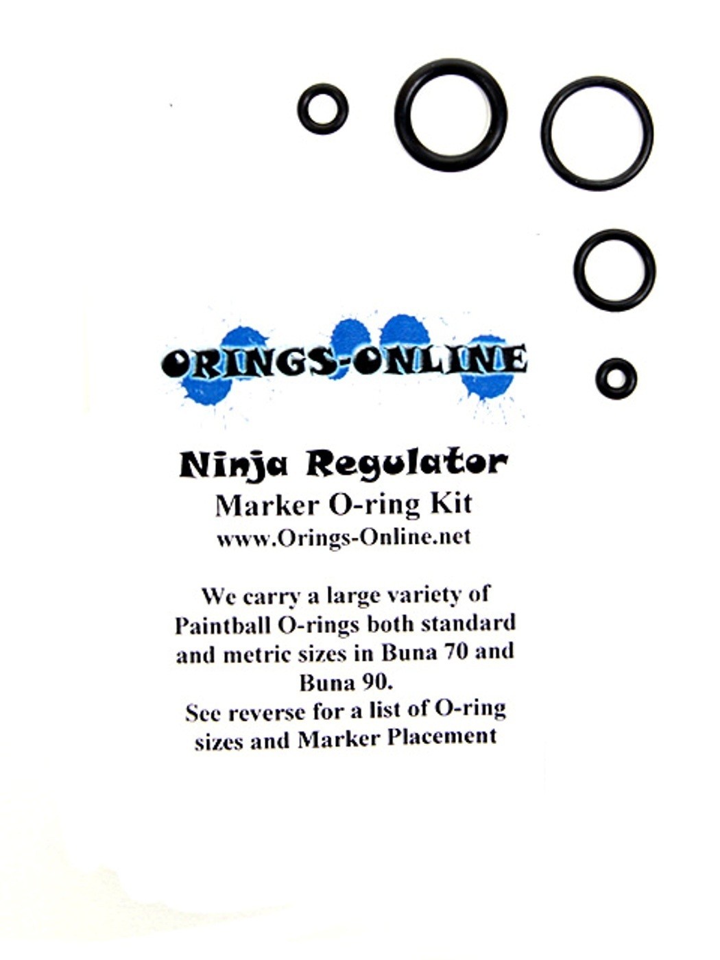 Ninja Regulator Paintball O-ring Oring Kit x 4 rebuilds / kits