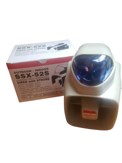 Amseco SSX-52S Indoor / Outdoor Siren Strobe Clear Lens