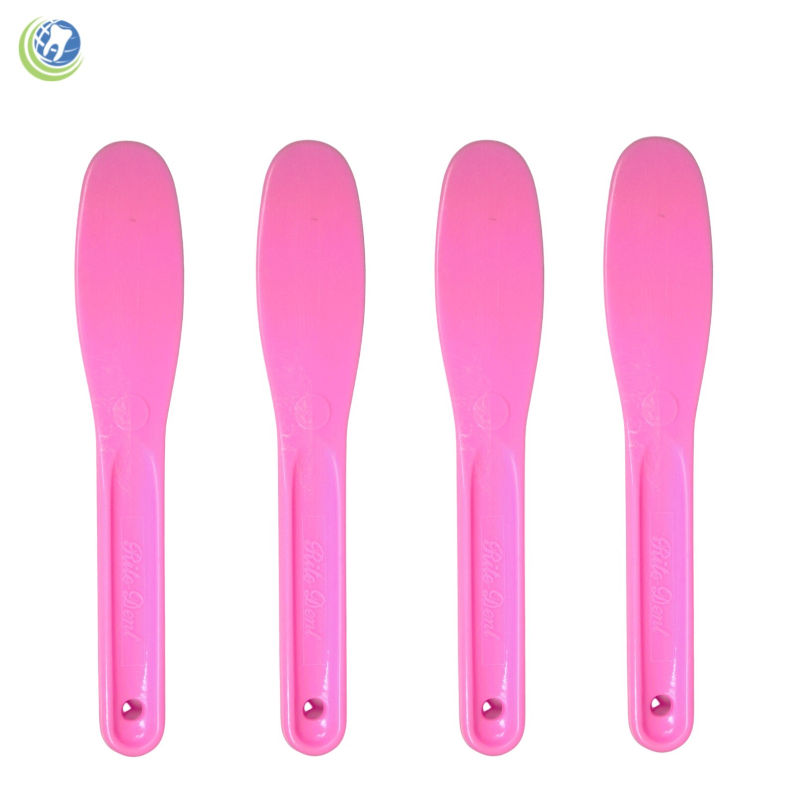 DENTAL LAB PLASTIC MIXING SPATULA FOR IMPRESSION MATERIAL ALGINATE 4PC SET PINK