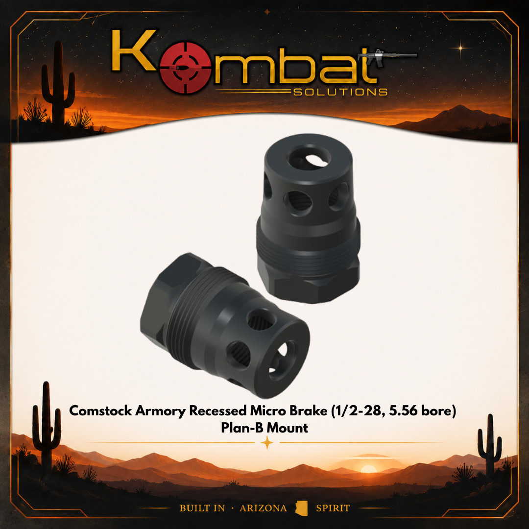 Comstock Armory Recessed Micro Brake (1/2-28, 5.56 bore) Plan-B Mount