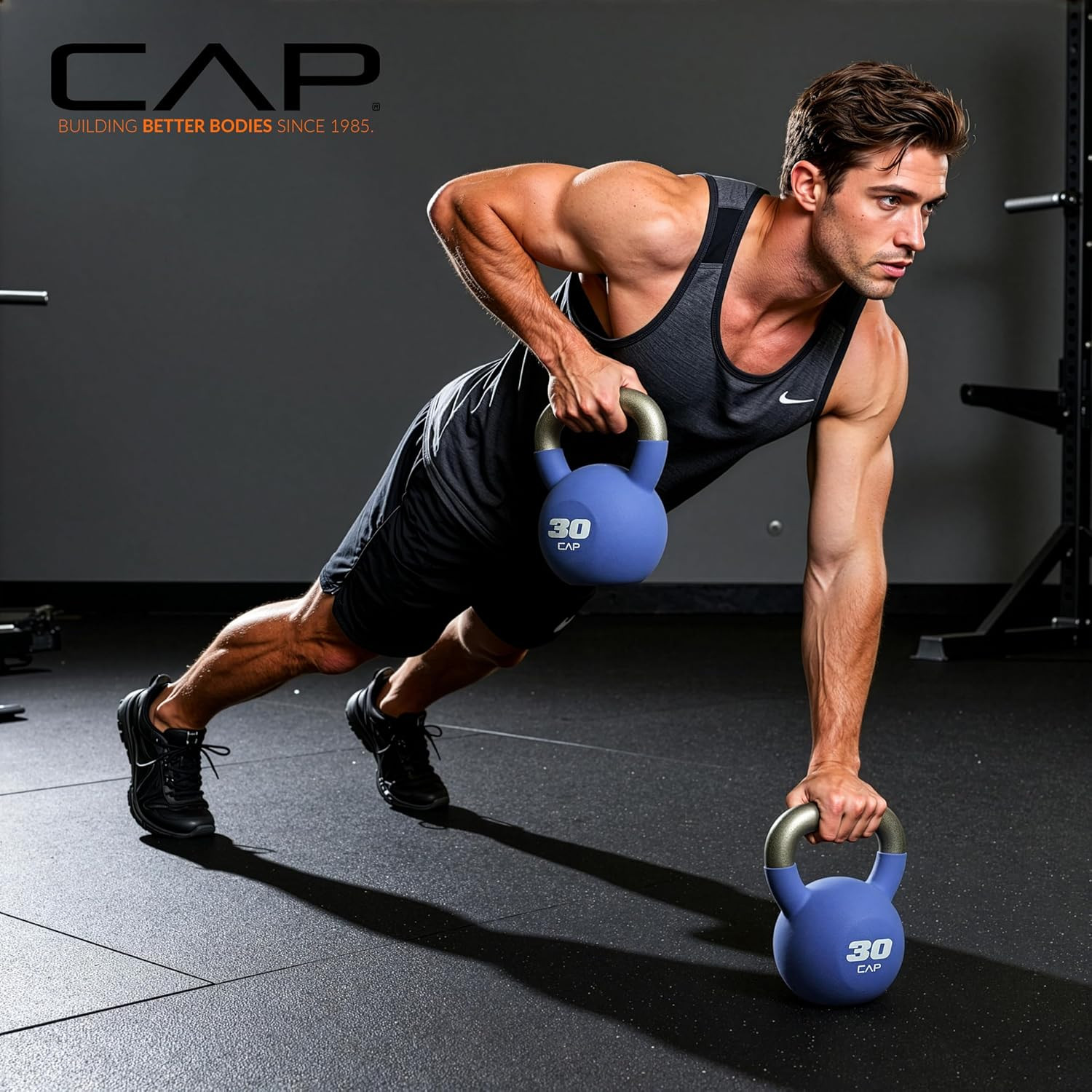 Cast Iron Kettlebell - Coated Options, Singles and Sets, Multiple Weight Choices