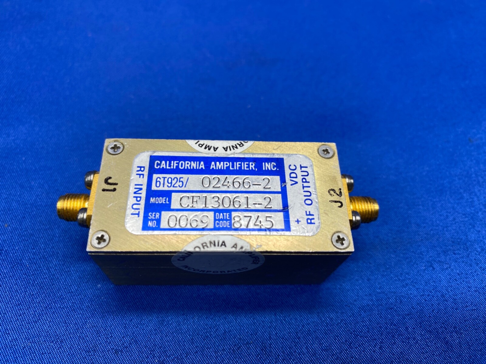California Amplifier 6T925/02466-2, model CF13061-2