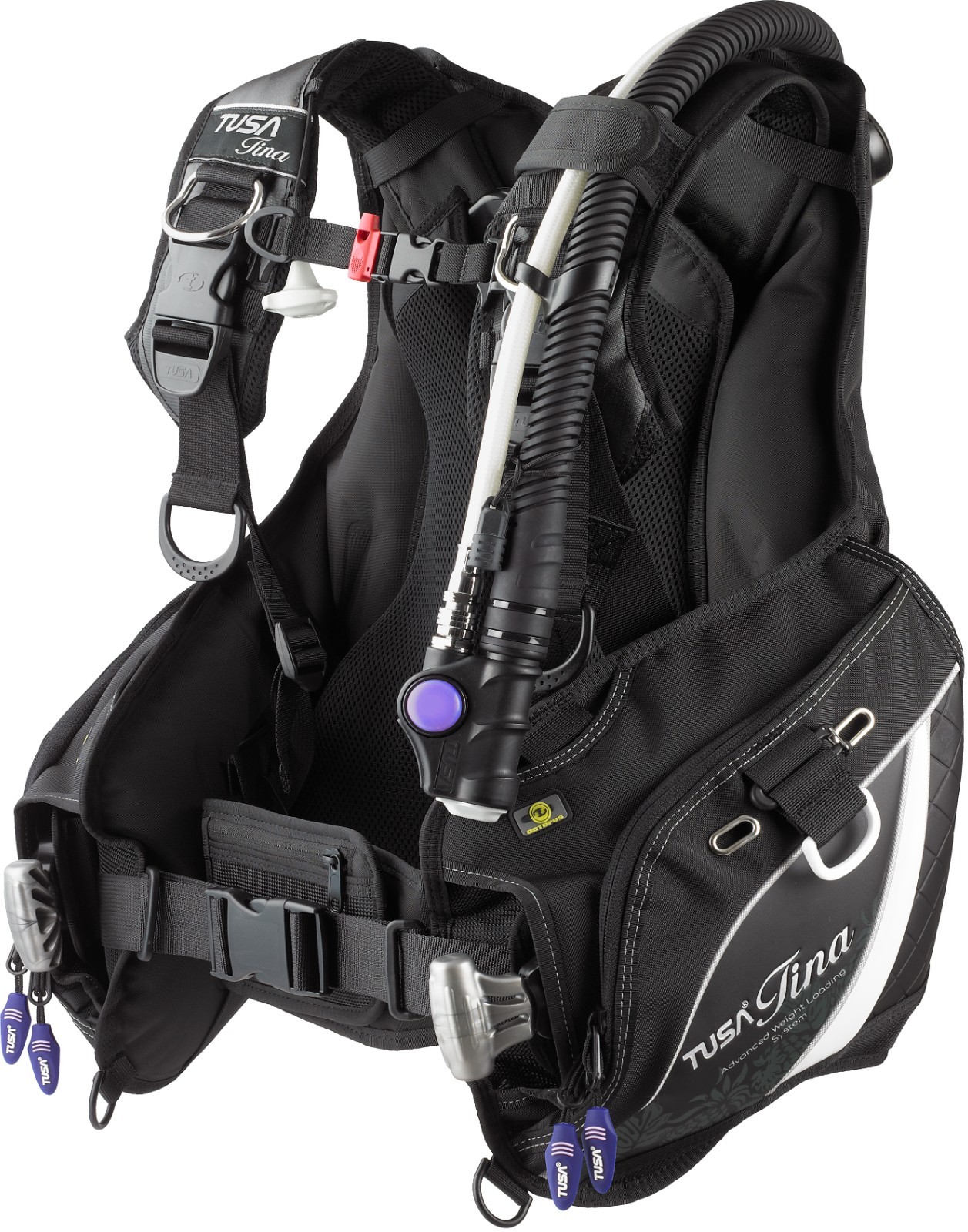TUSA Tina Female Women's Scuba Dive Weight Integrated AWLS III BCD Jacket BLACK