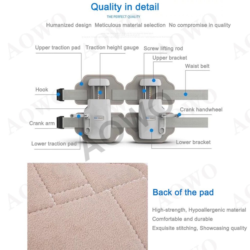 Home Use Lumbar Traction Belt Spinal Decompression for Lower Back Ache Relief