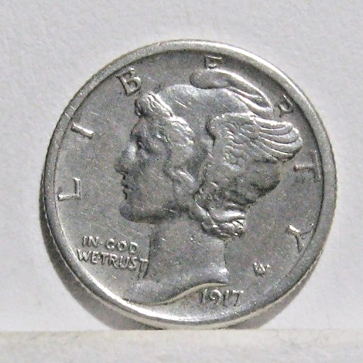 1917-S MERCURY DIME  EF++ Details. Combined Shipping on All Items