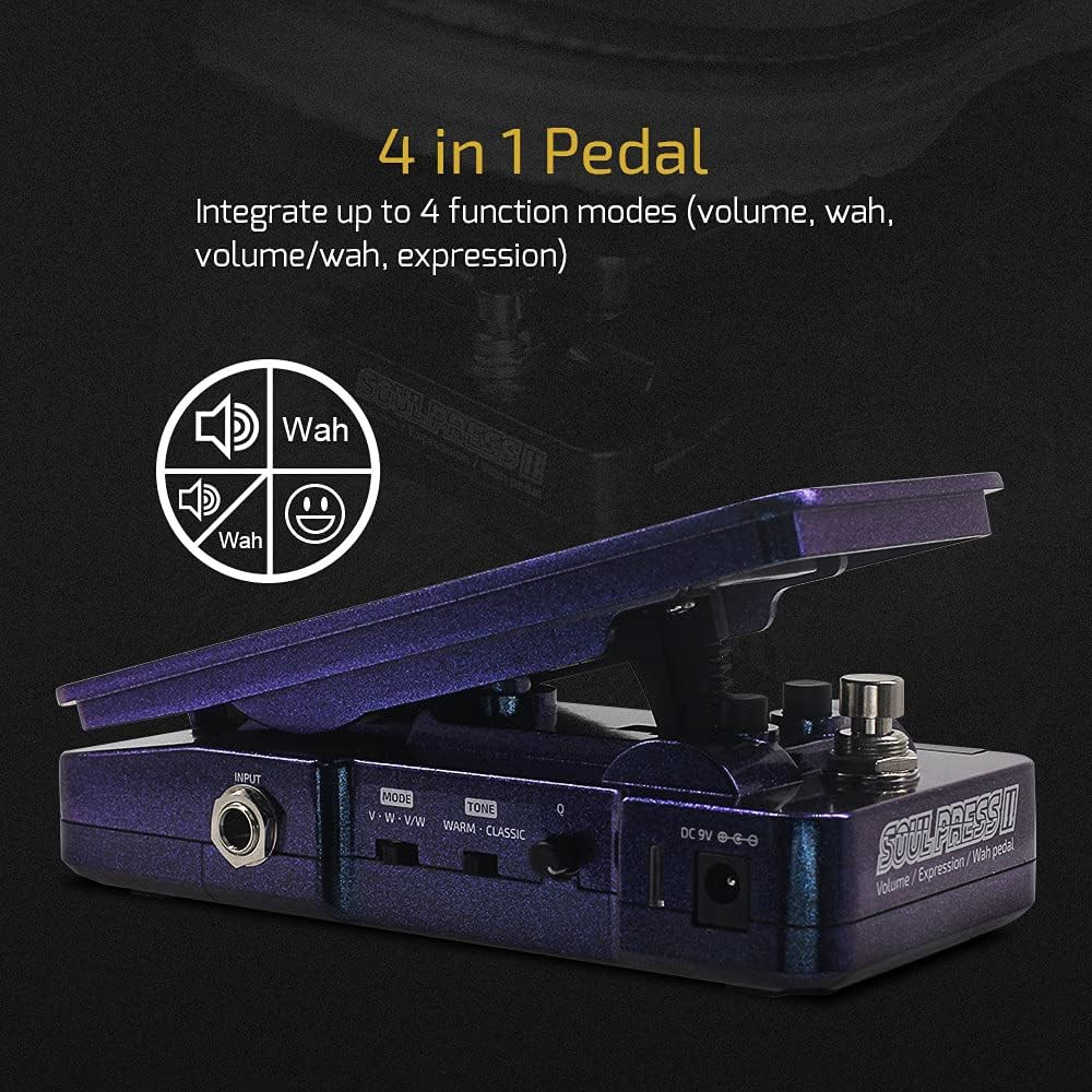 Wah Active Volume Passive Expression Guitar Effects Pedal Switchable Soul Press