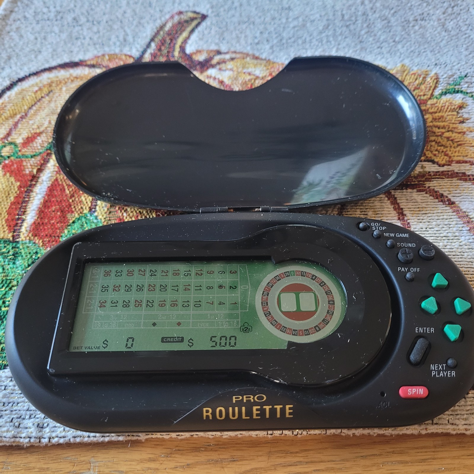 Saitek Handheld Pro Roulette Electronic Casino Game Battery Operate Tested