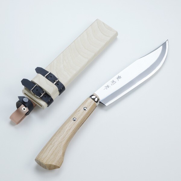 "AZUMASYUSAKU" Japanese 'Polished' Aogami Steel Hunting Knife 210mm(8.3")