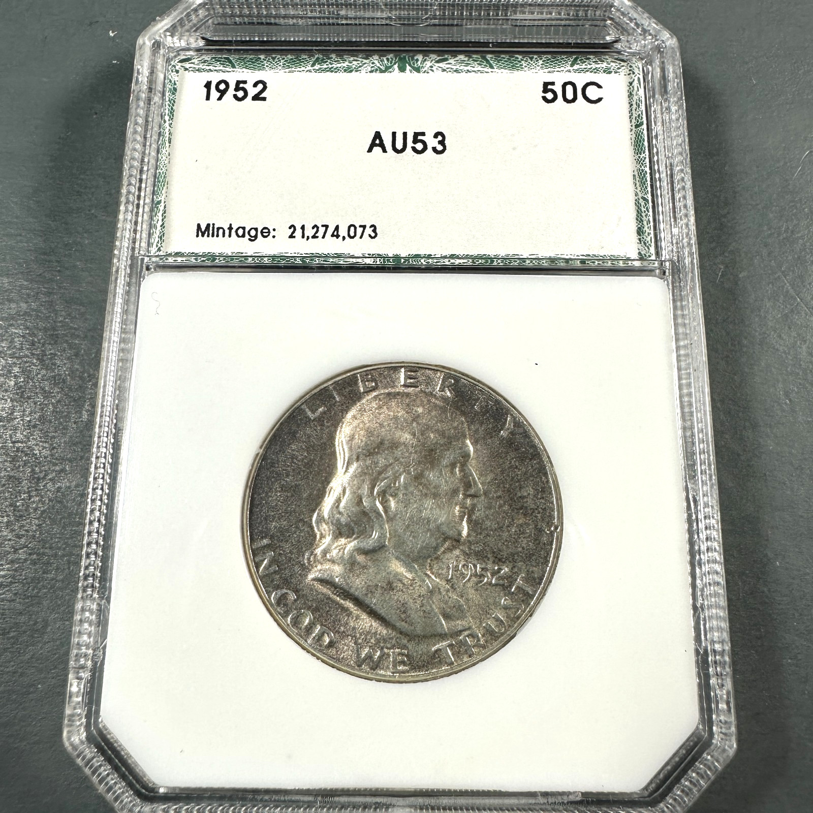 1952 50C Franklin Half Dollar AU53 (90046)