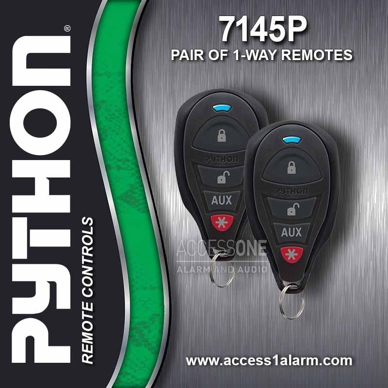 Pair of Python 7145P 4-Button Remote Controls For Python DS3 DS4 EZSDEI7141