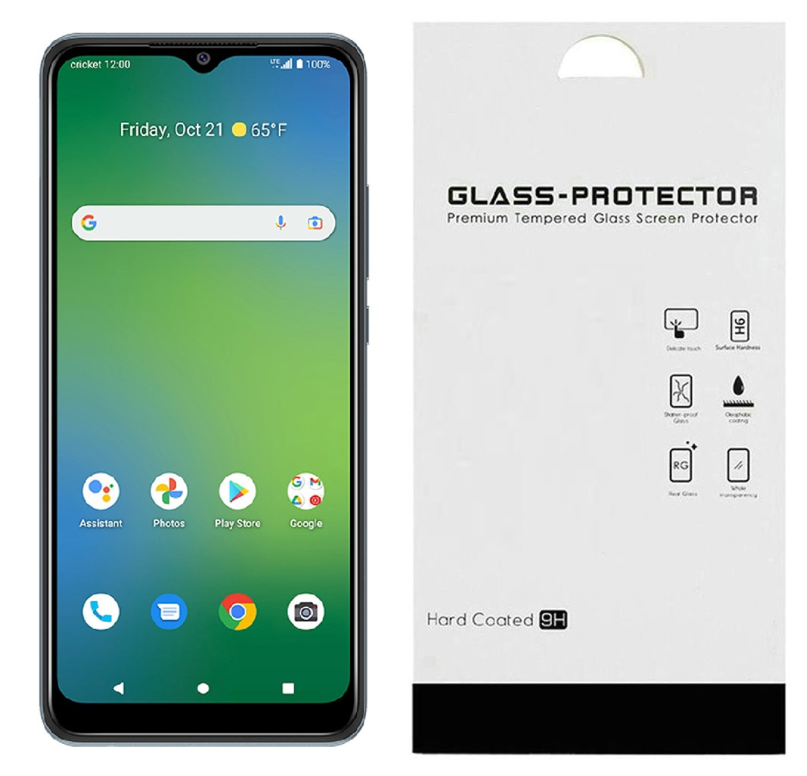 For Cricket Icon 6 SL219C 2x Tempered Glass Screen Protector