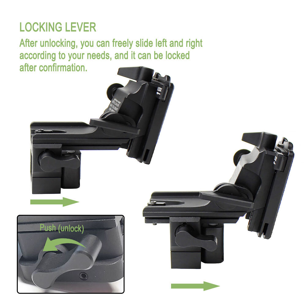 Metal NVG Helmet Mount Interface Dovetail Mount for PVS-14 15/18 NVG Device - US