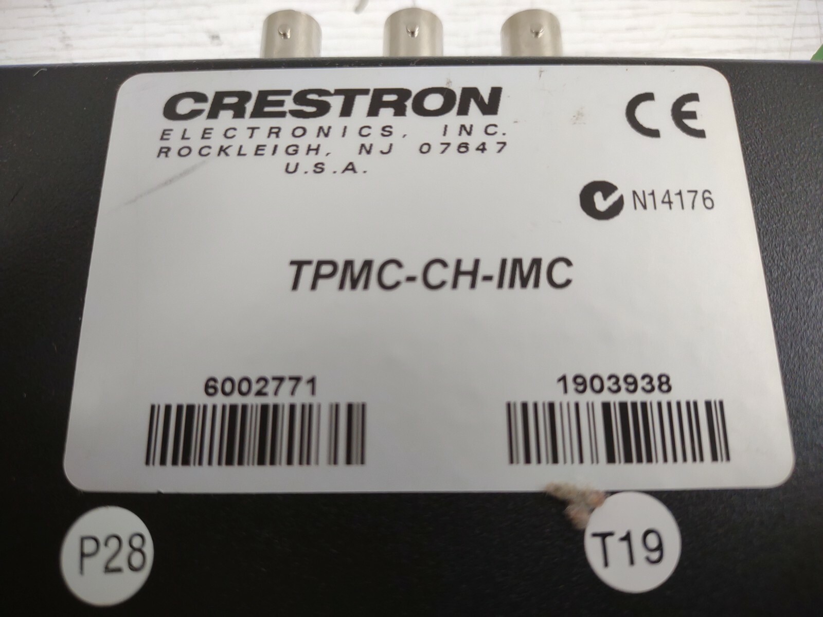 CRESTRON TPMC-CH-IMC BALANCED AV INTERFACE MODULE