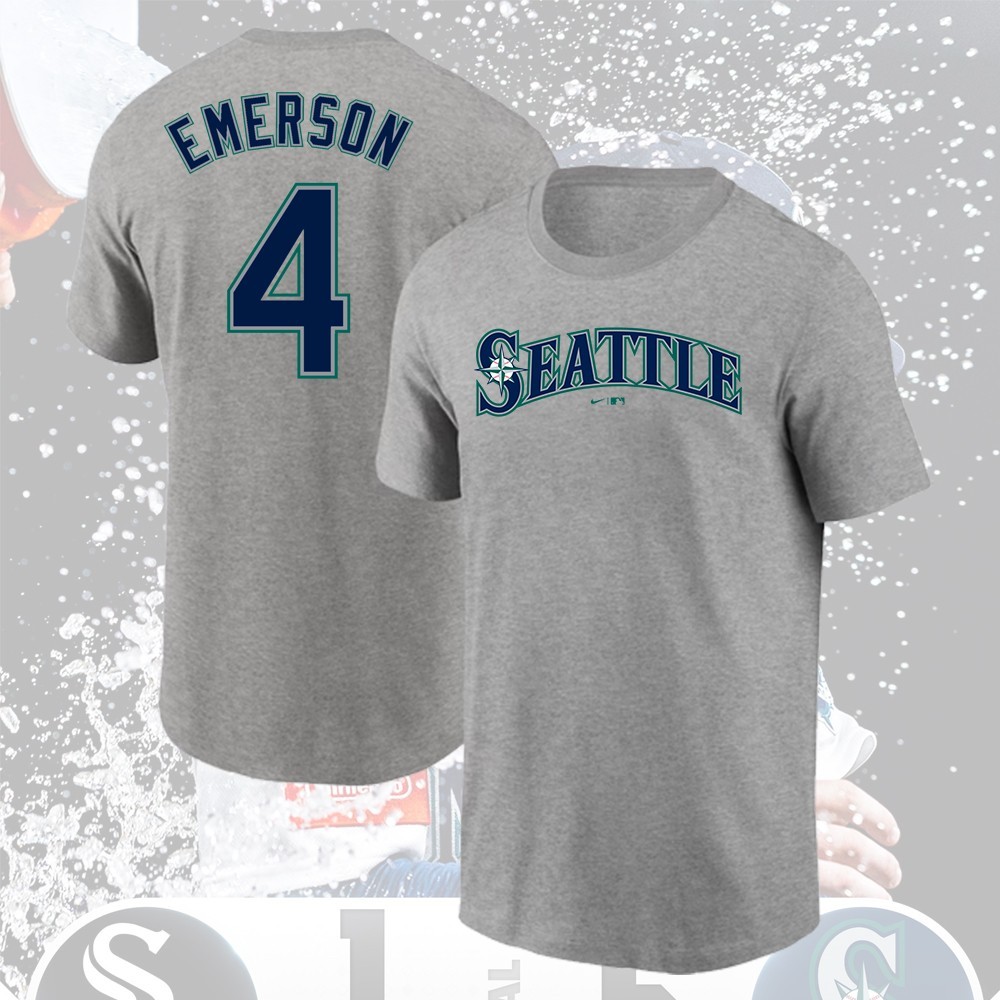 NEW - Colt Emerson #4 Seattle Team Mariners 2026 Player Name & Number Fan S-5XL