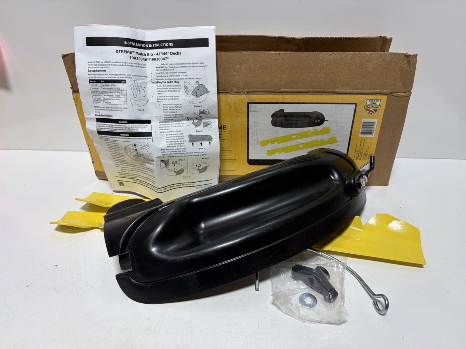 Cub Cadet 42" Mulching Kit - Blades For Lawn Tractors And Zero Turn Mowers