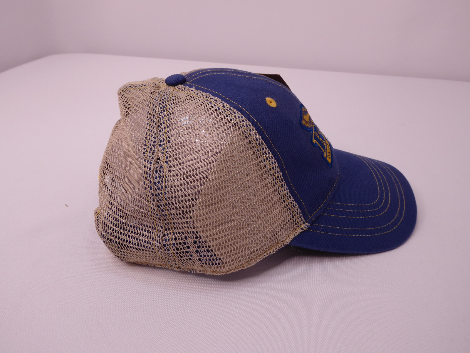 RNT Rich-N-Tone Duck Calls Blue Tan Mesh Back Trucker Baseball Hat Cap NWT