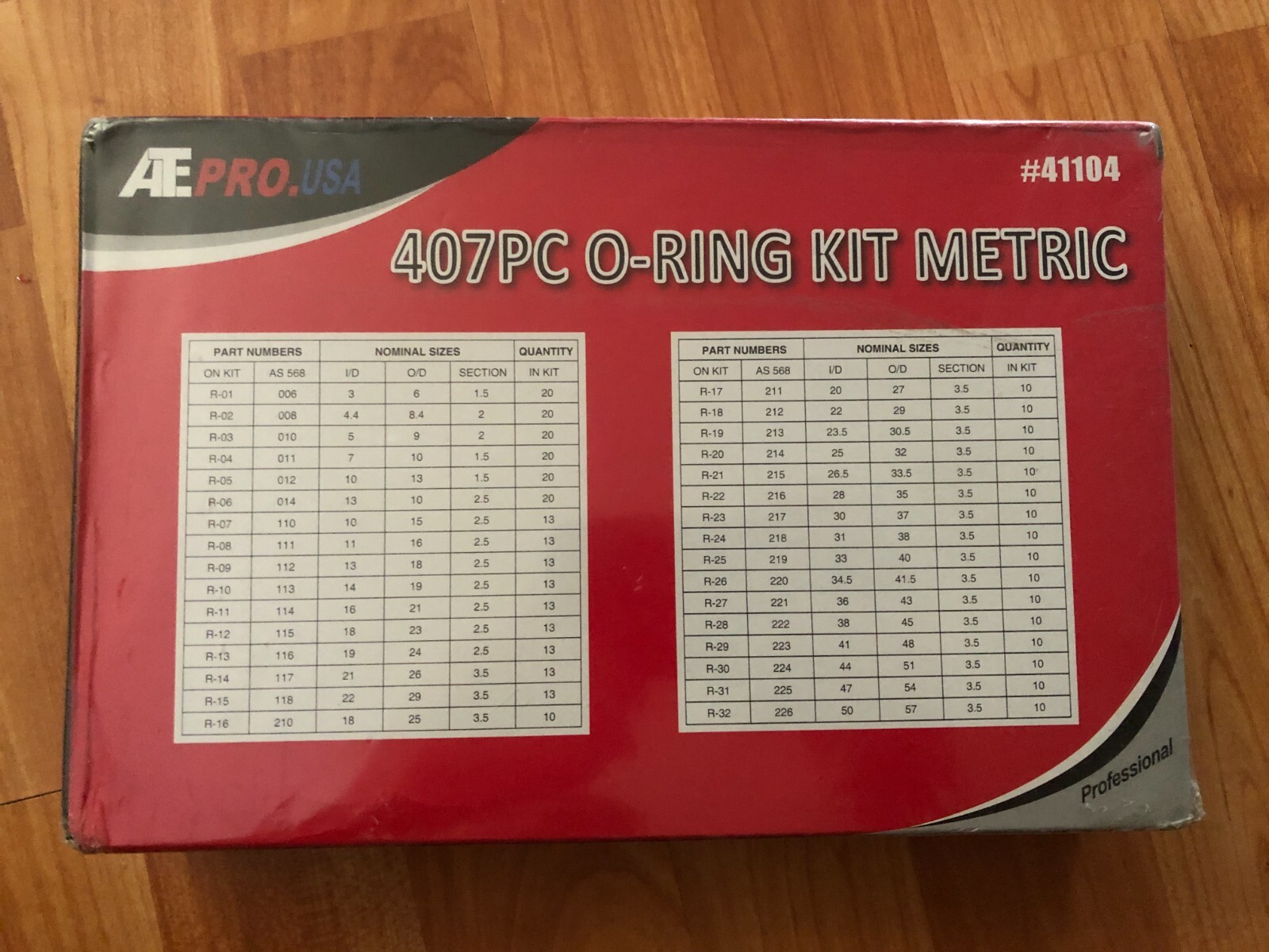 407pc Universal O-Ring Assortment Kit - Metric