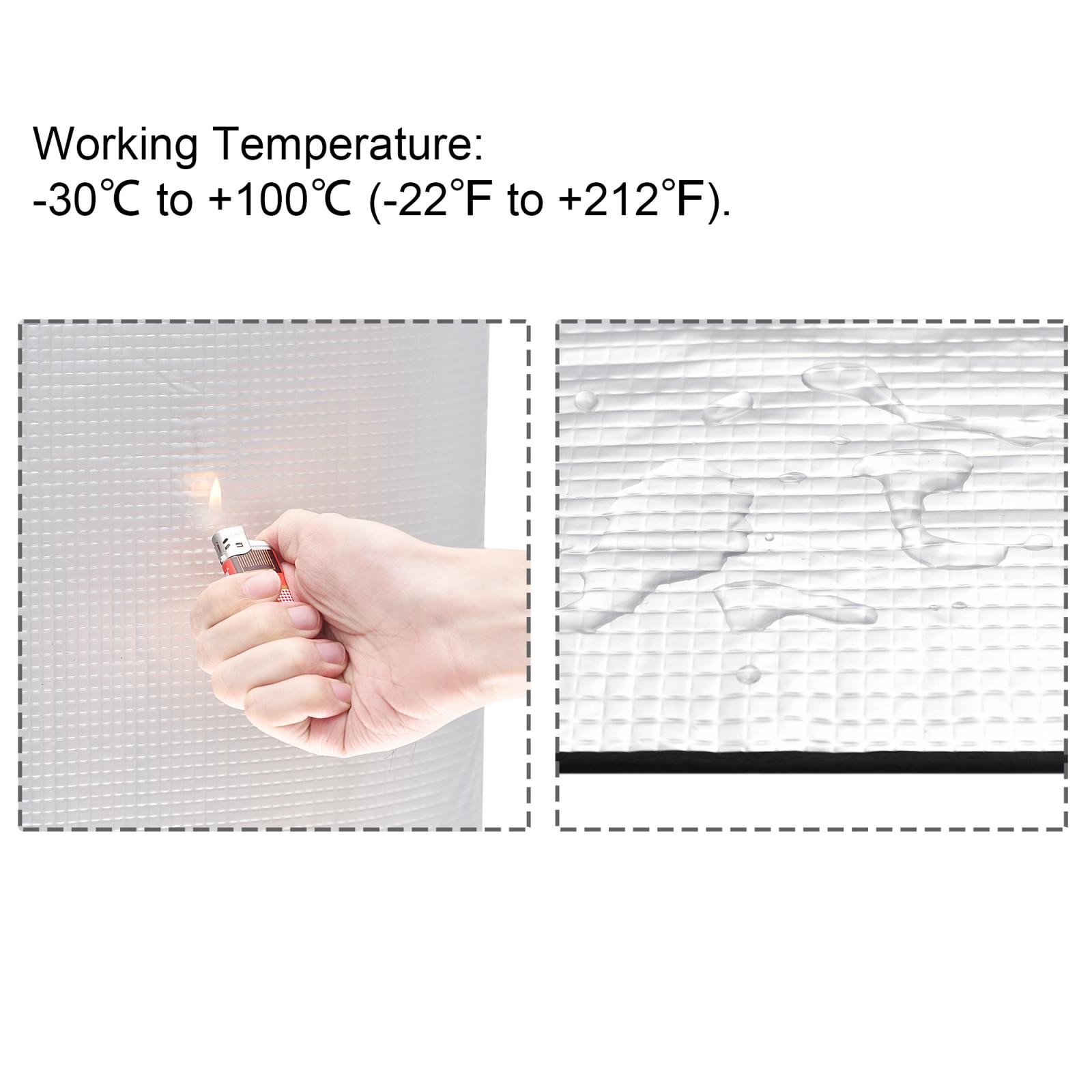Insulation sheet, 1mx1mx5mm self-adhesive embossed sheet heat resistant