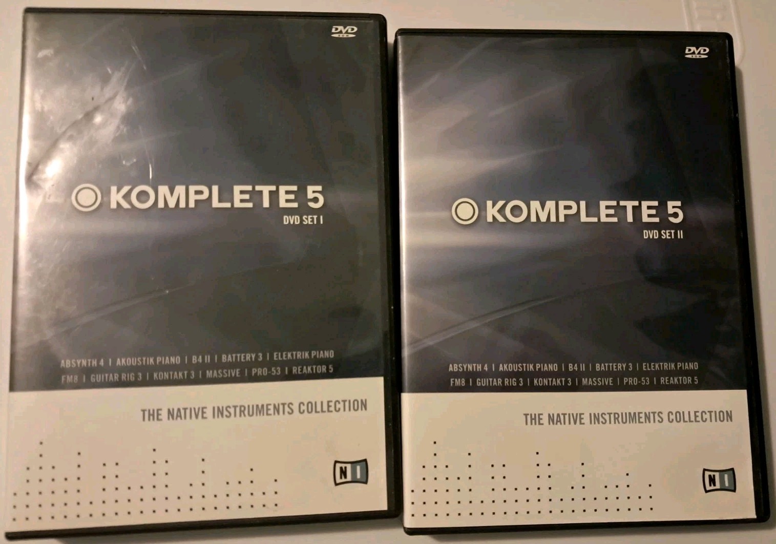 Komplete 5 DVD SET I & II Native Instruments Collection 5 disc set Replacement