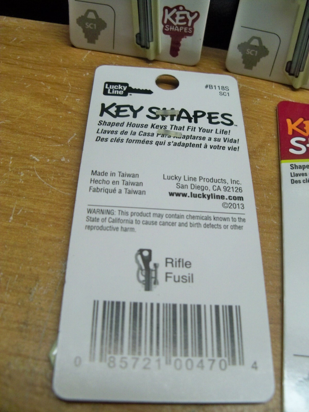 5 NEW LUCKY LINE KEY SHAPES B118S SC1 SCHLAGE RIFLE KEY BLANKS