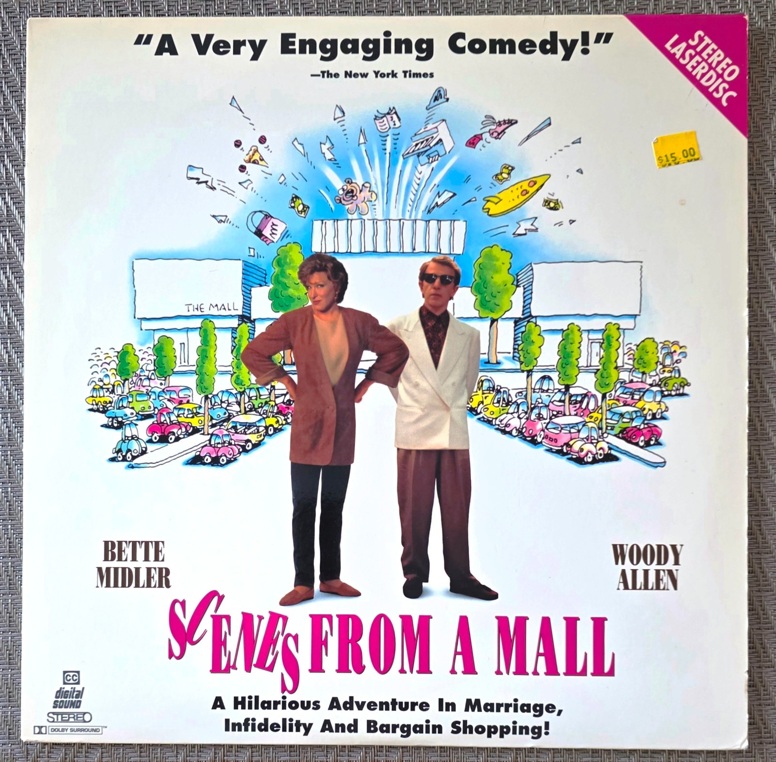 Scenes From a Mall Laserdisc Bette Midler Woody Allen