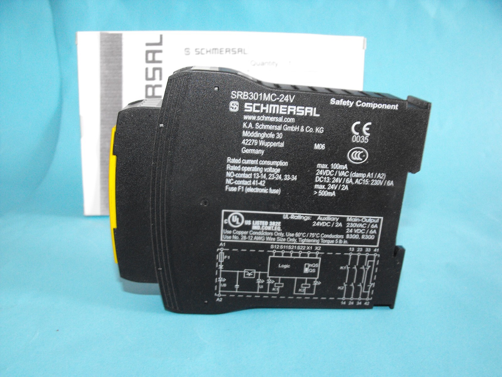 SCHMERSAL SRB301MC-24V.safety relay.SRB 301MC.USED