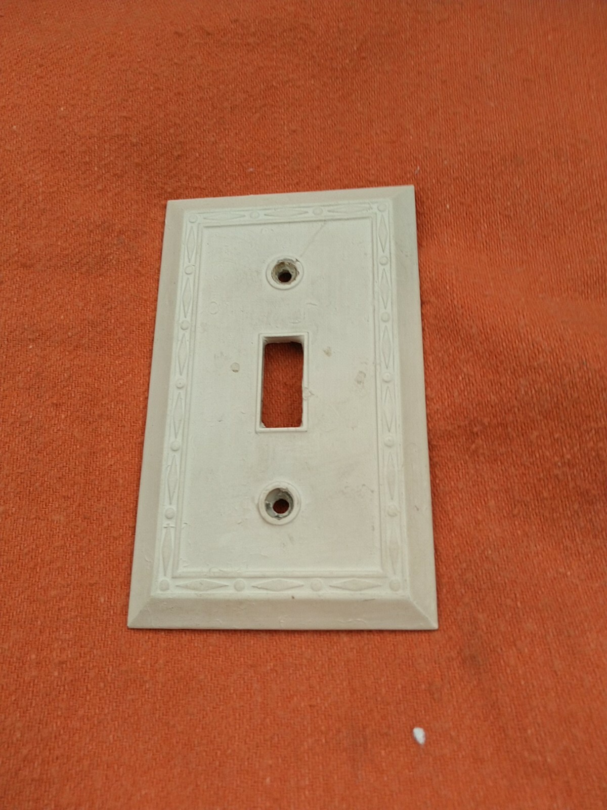 Leviton Bakelite Brown Ribbed Art Deco Single Toggle Switch Plate Cover  OT1