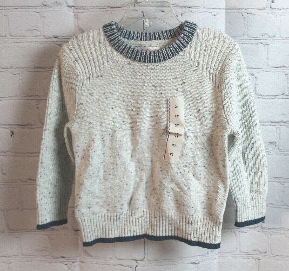NWT Cat & Jack Heather Grey Pullover Sweater Size 2T