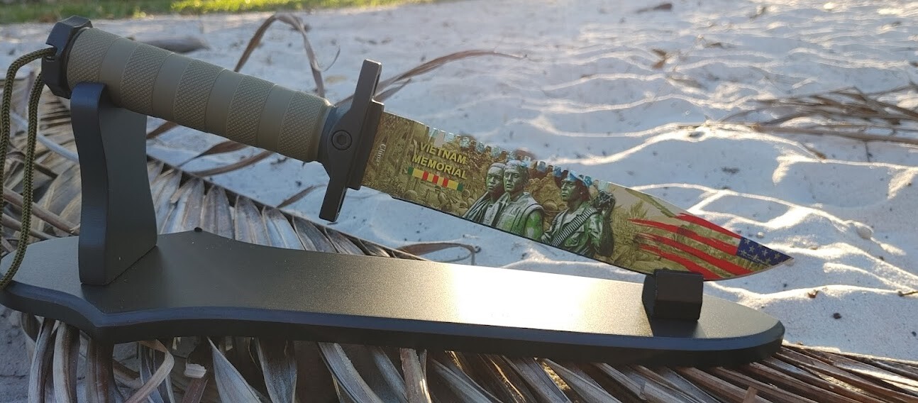 14" Vietnam Memorial Survival Knife Outdoor Hunting Knife