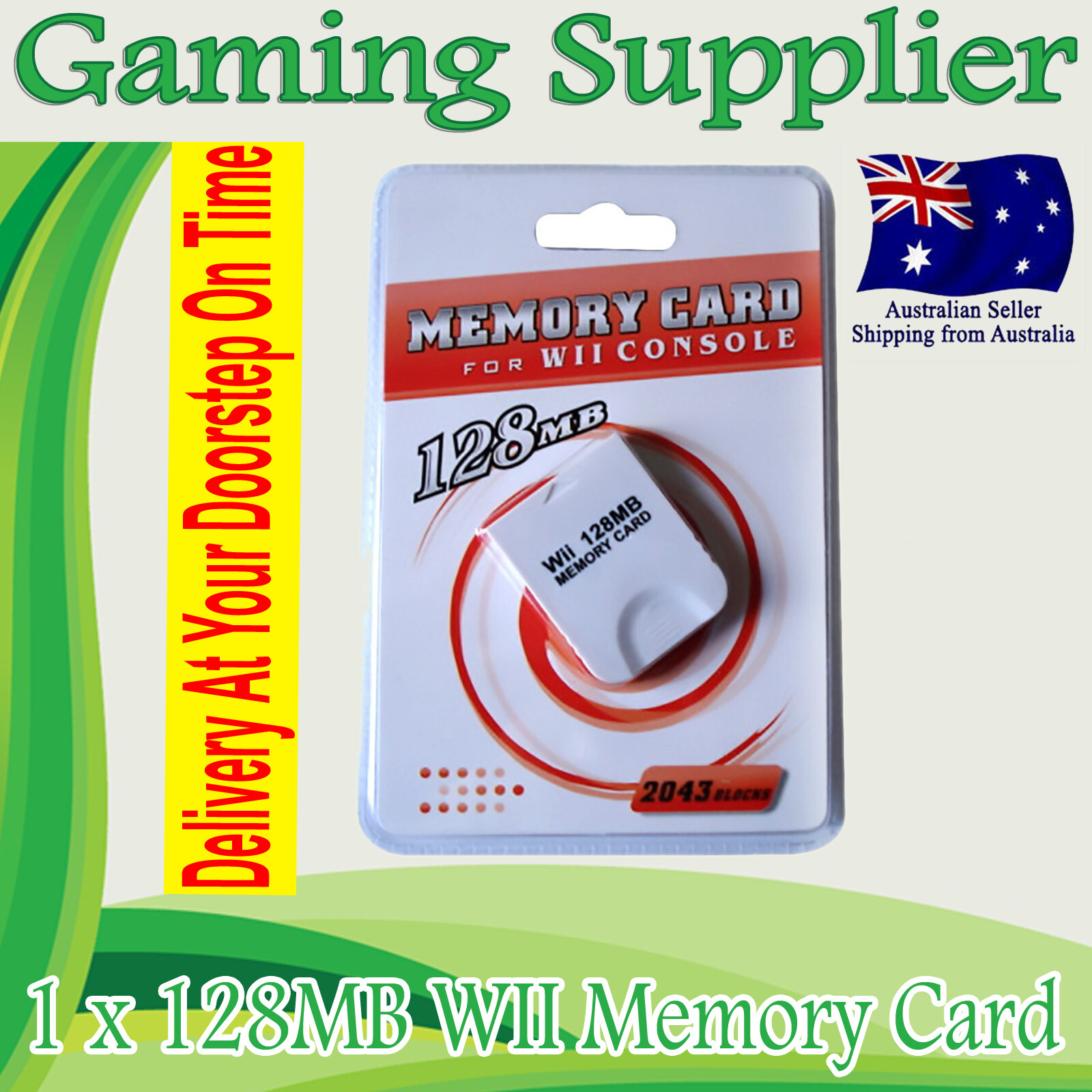 128MB Memory Card for Nintendo Wii Console(GC SLOT) / GameCube Adapter