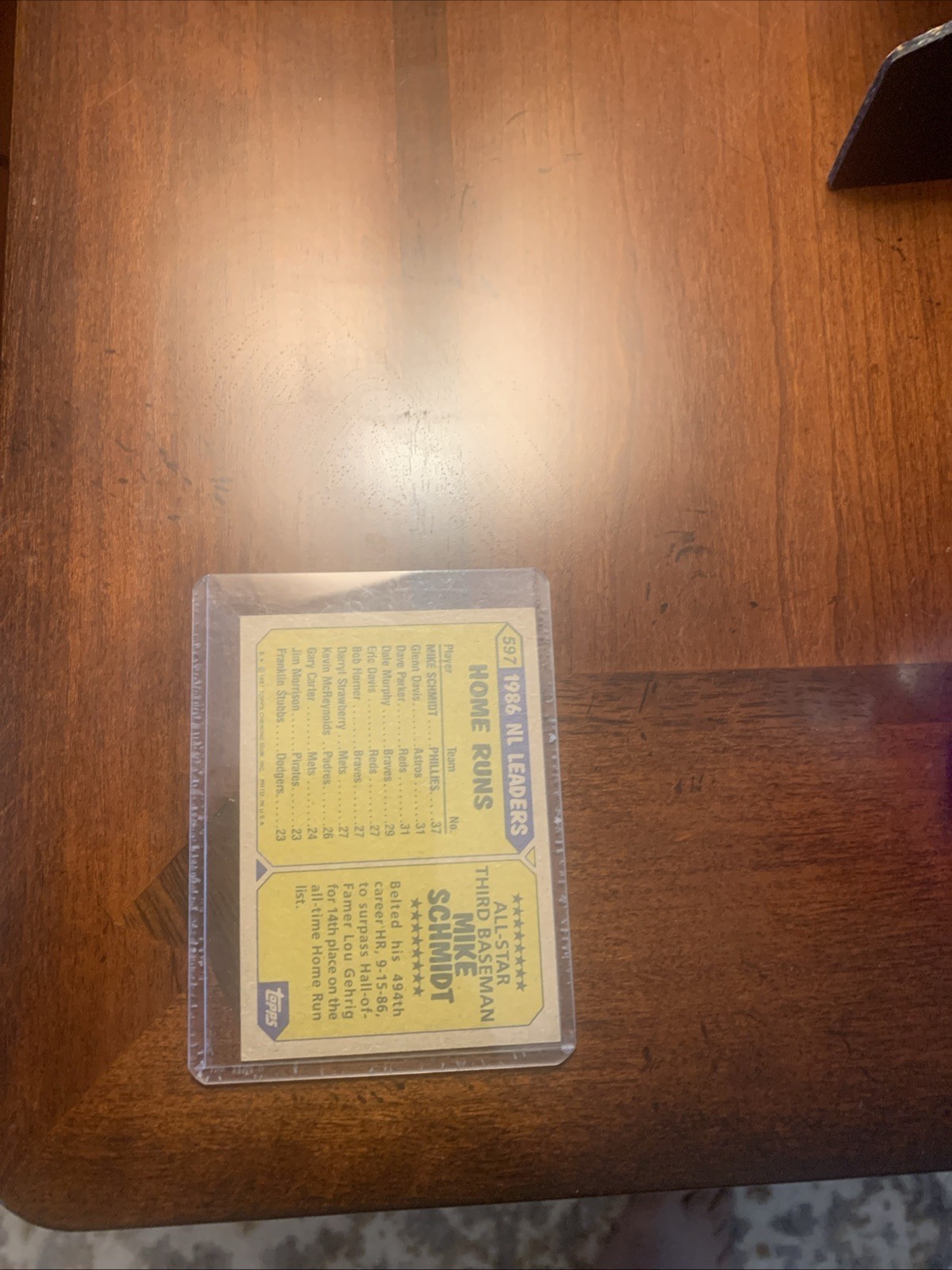 Mike Schmidt Signed Baseball Card