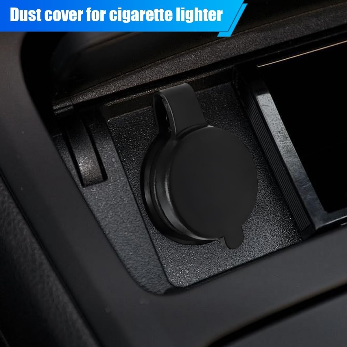 Dustproof Cigarette Lighter Adapter Socket Cap with Protective Sleeves, Unive...