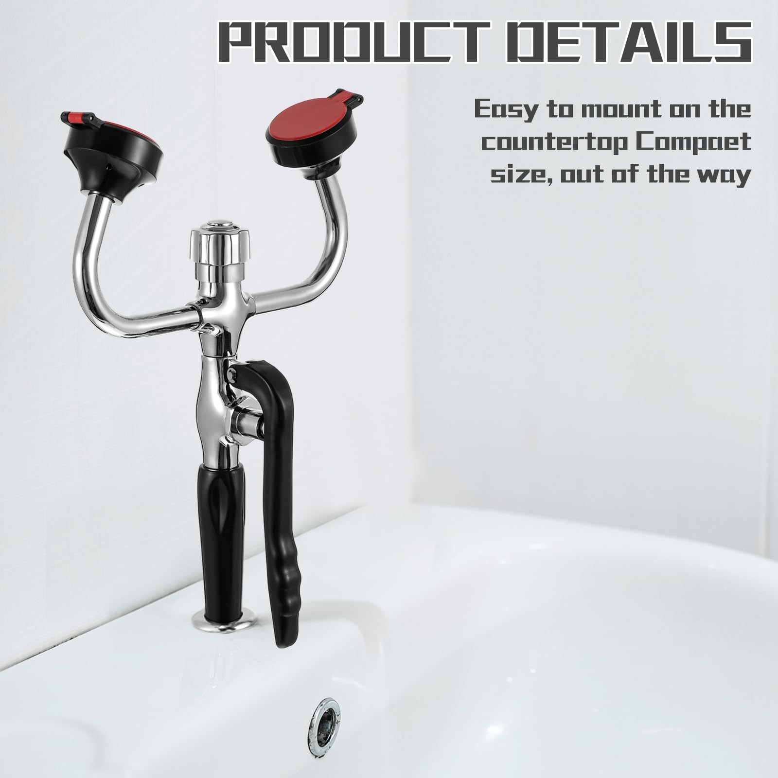 Handheld Eyewash Station Emergency Portable Eye Face Wash Kit Spray Head with...