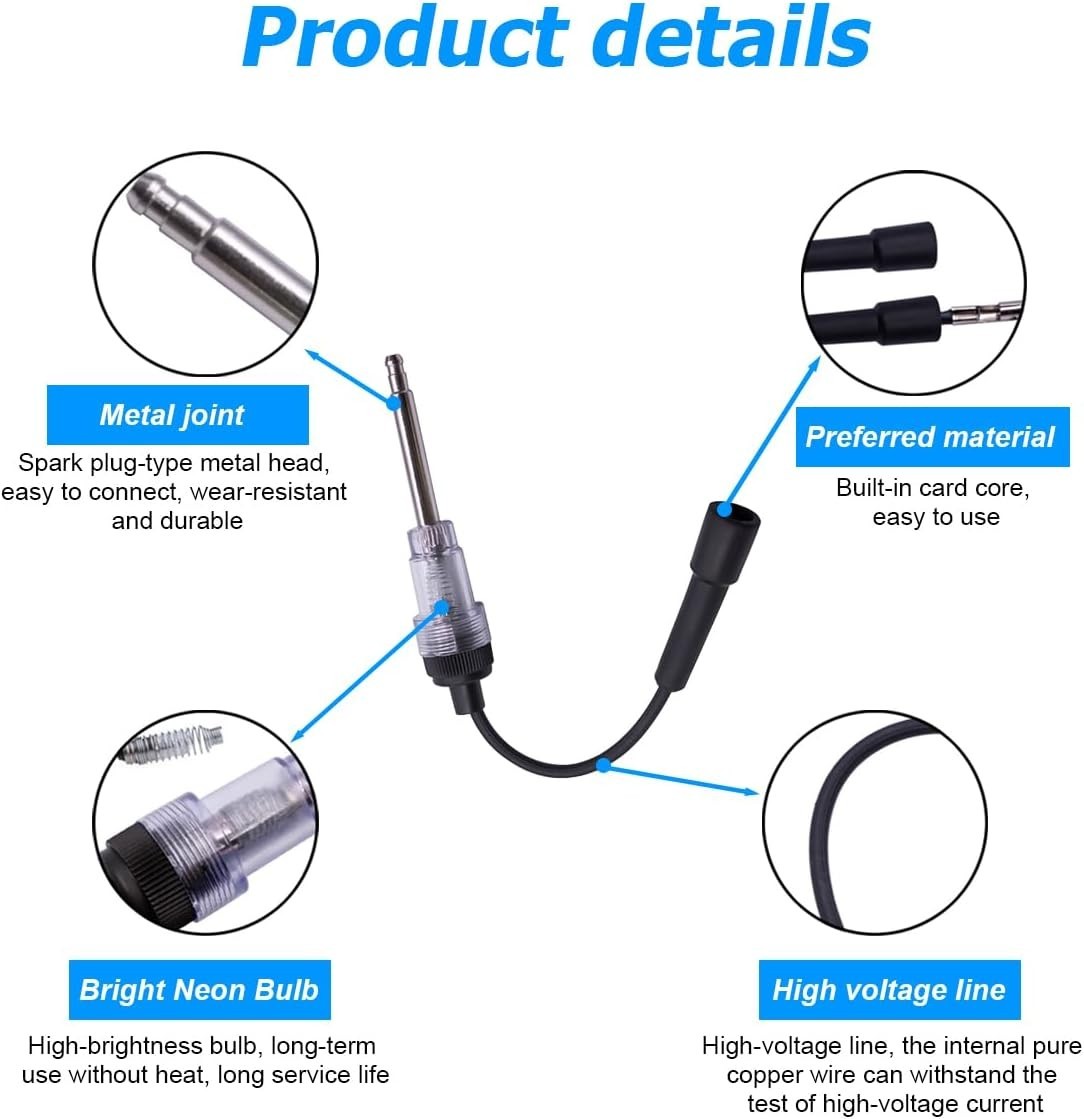 Car Inline Spark Plug , Automotive Engine Ignition Spark Plug Light Checker, ...