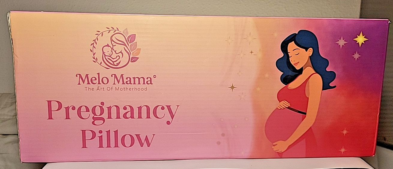 Melo Mama Pregnancy Pillow Wedge Super Soft Memory Foam Washable Cover