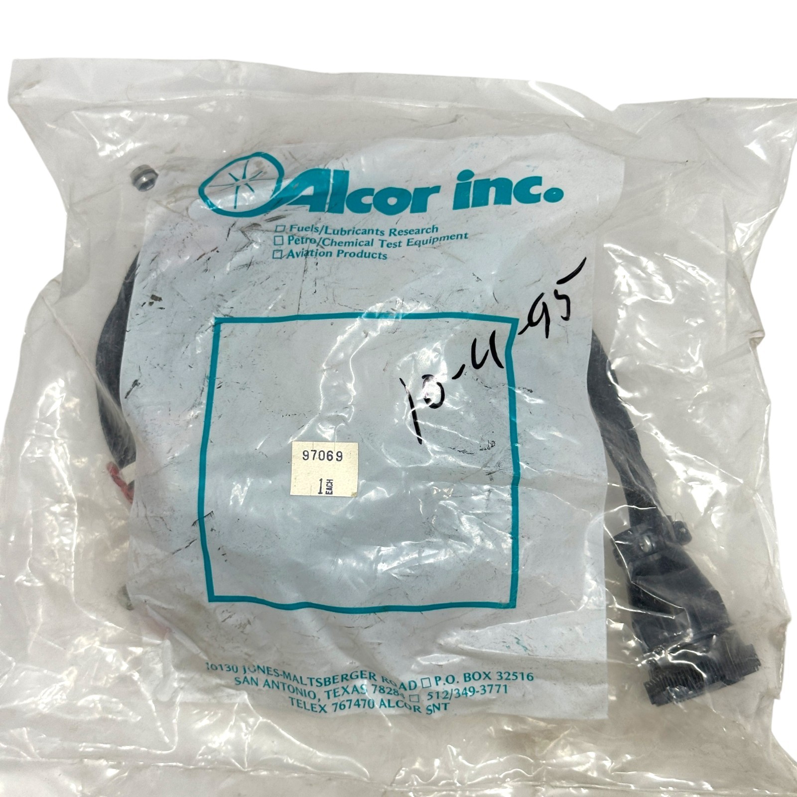 Alcor Engine Analyzer EGT CHT Wiring Harness Cable Assembly AMP 205839-3