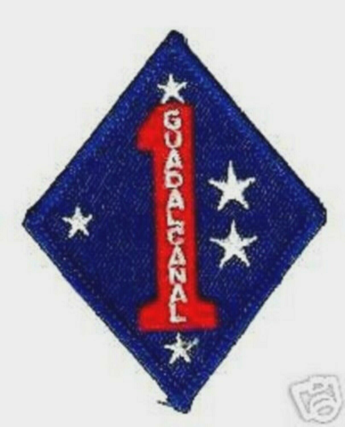 VIETNAM US MARINE CORPS 1ST MARINE DIVISION USMC iron-on PATCH (NAM ERA repo)