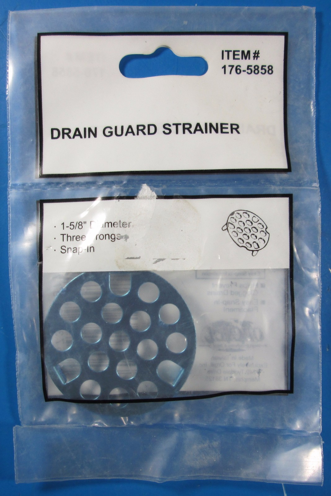 Orgill 1-5/8" Drain Guard Strainer 176-5858