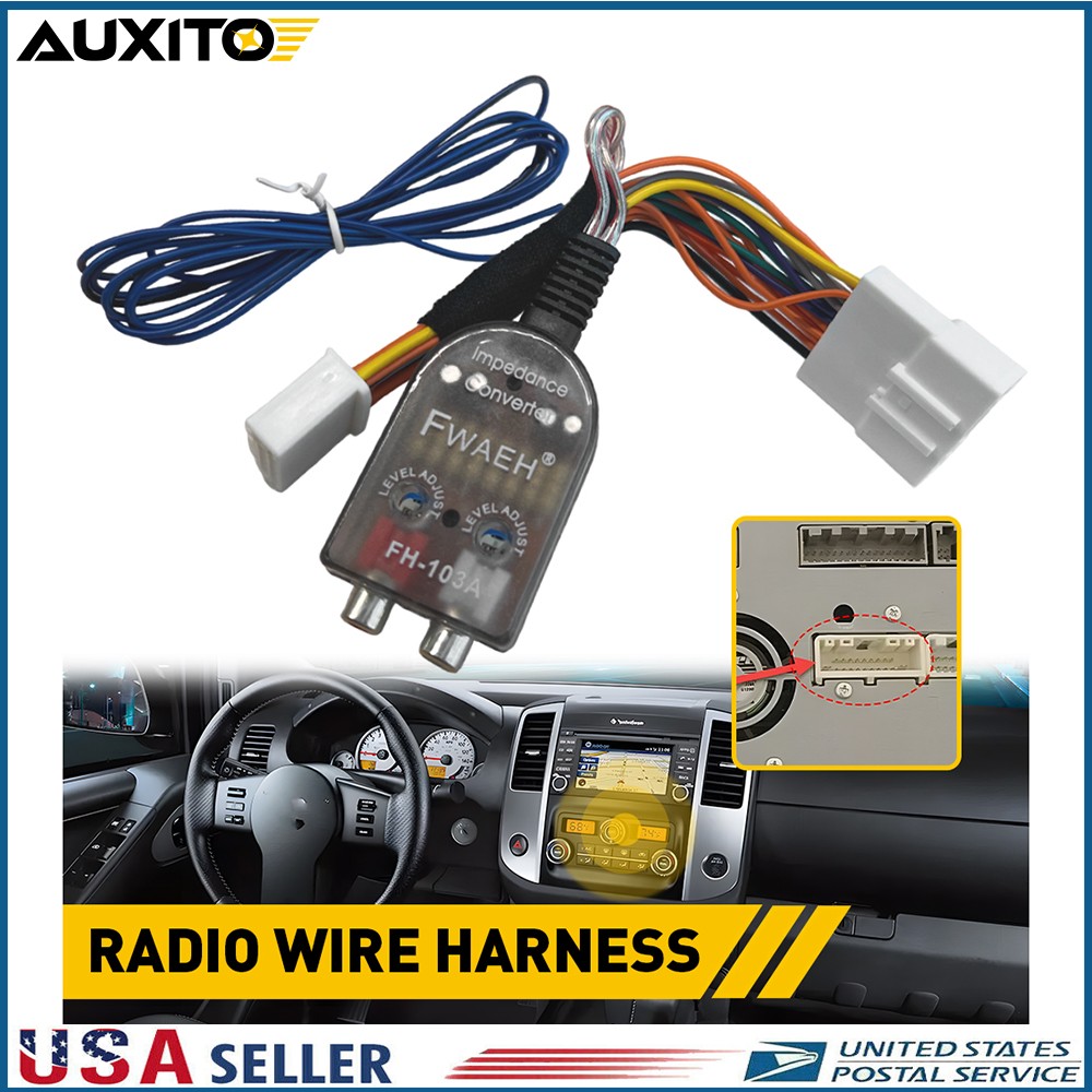 Factory Radio Add A Sub Amp Plug Play Harness Bass Inline Fit Nissan Infiniti J