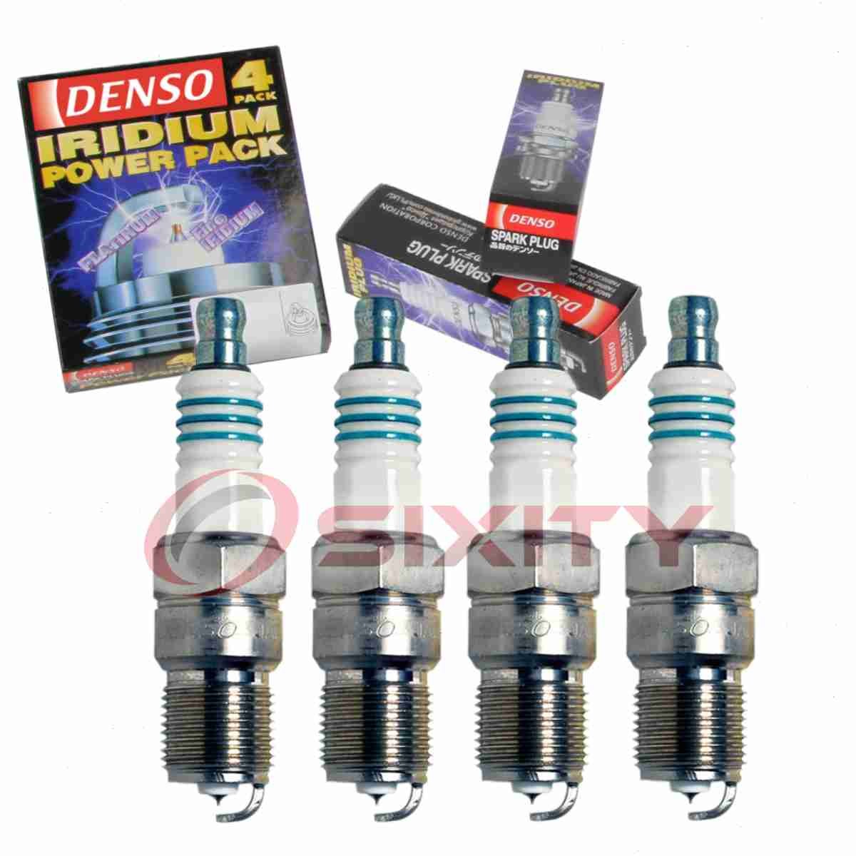 4 pc Denso Iridium Power Spark Plugs for 1987-1989 Buick Skyhawk 2.0L L4 oi