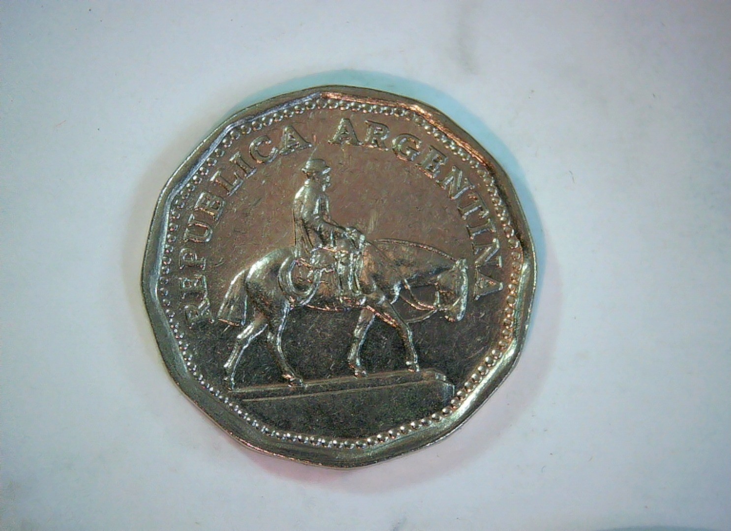 Argentina 1968 10 Pesos Argentina 10 Pesos (gaucho on horseback) Coin