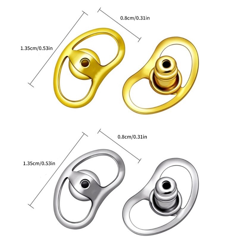 6pcs Mixed Color Earring Backs for Secure Hold on Heavy Ear Accessories