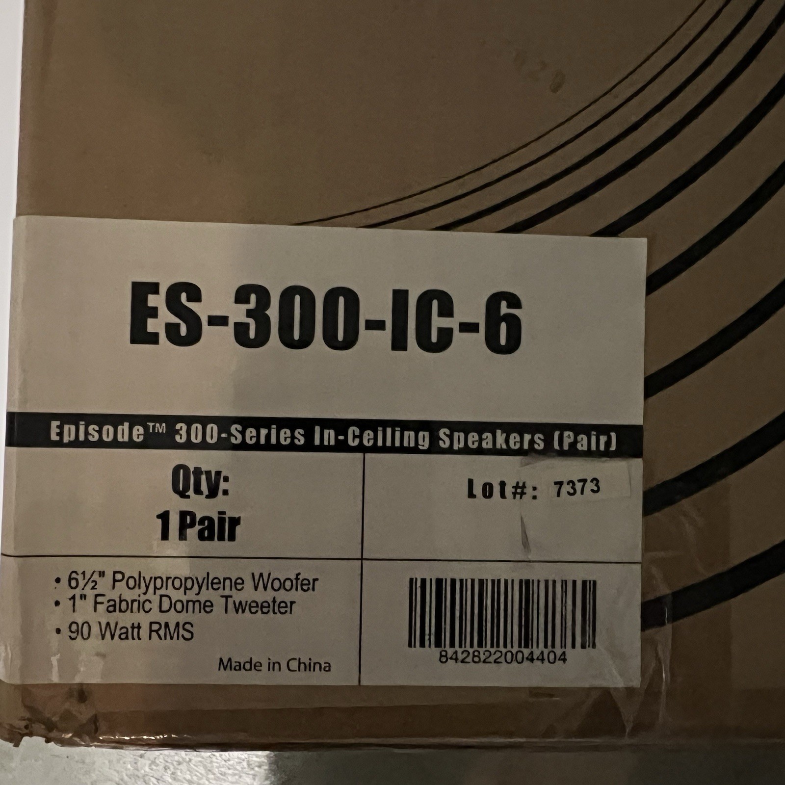 Episode 300 Series ES-300-IC-6 In-Ceiling Speakers (Pair) Factory Sealed