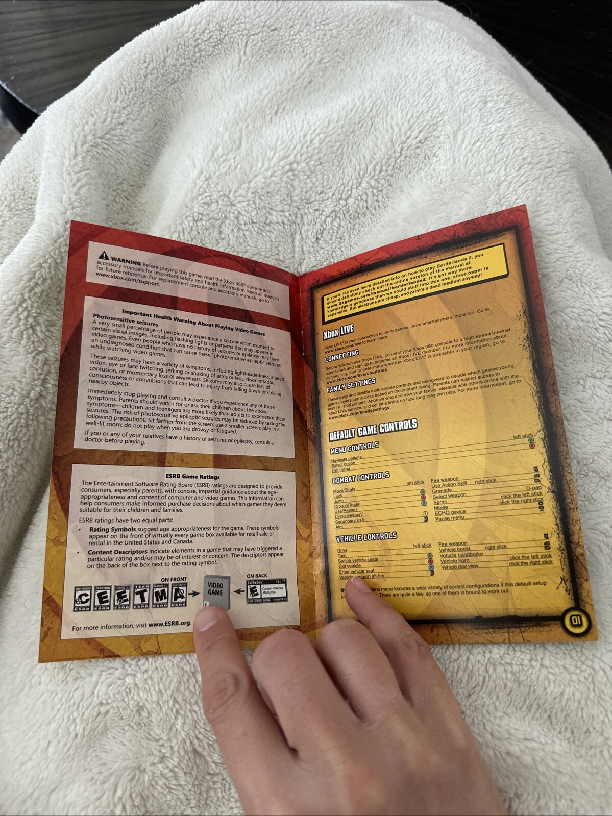 XBOX 360 Manual Only Borderlands 2